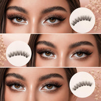 Lash cluster styles on the eye